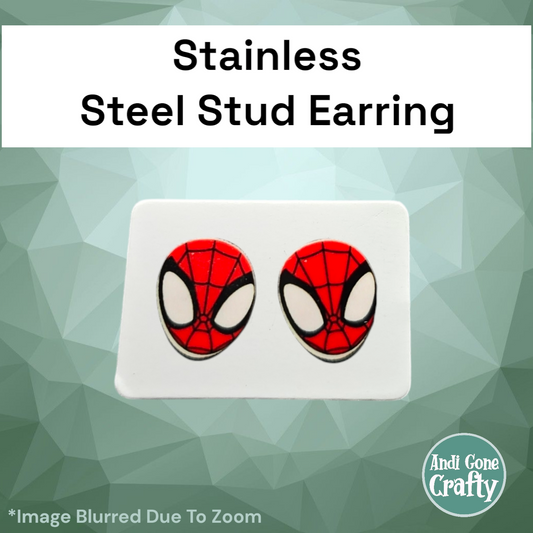 Spidey - Stainless Steel Stud Earring