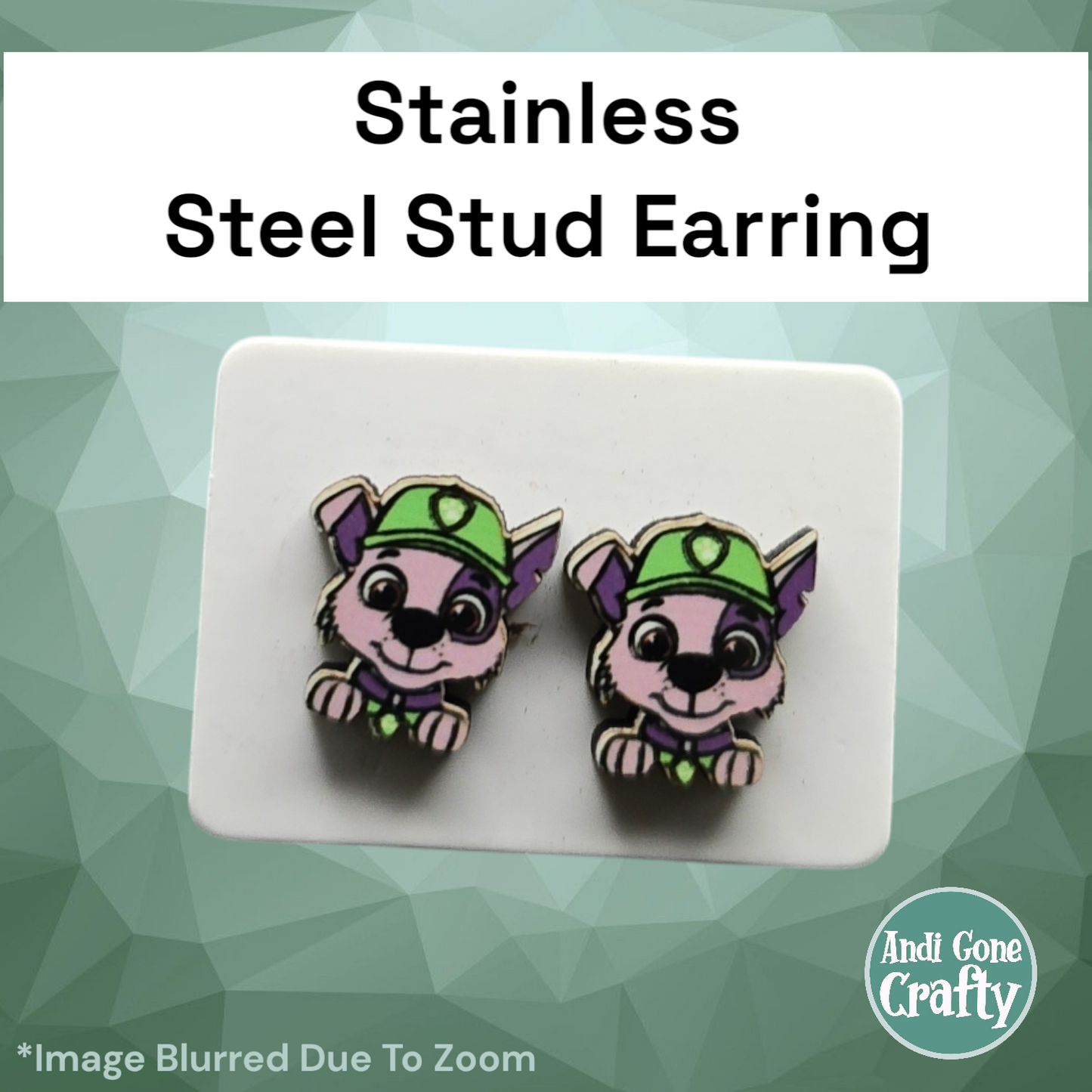 Paw - Stainless Steel Stud Earring