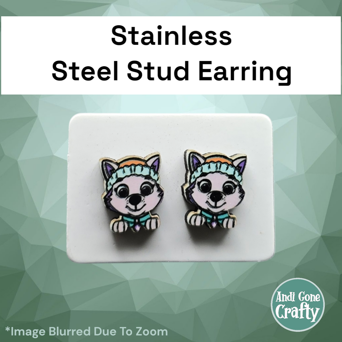 Paw - Stainless Steel Stud Earring