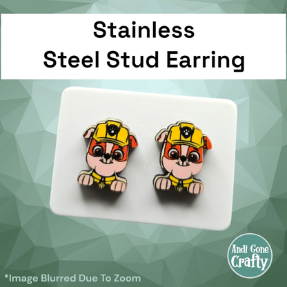 Paw - Stainless Steel Stud Earring