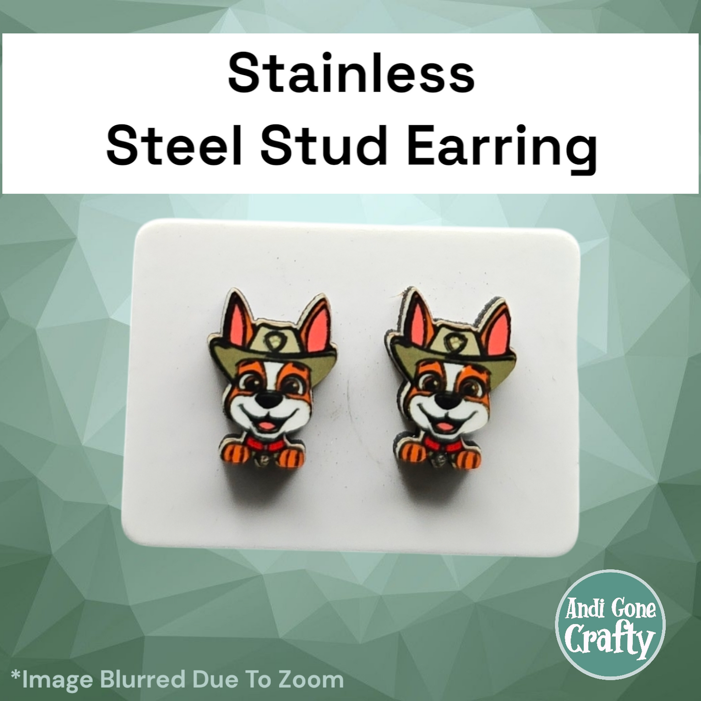 Paw - Stainless Steel Stud Earring