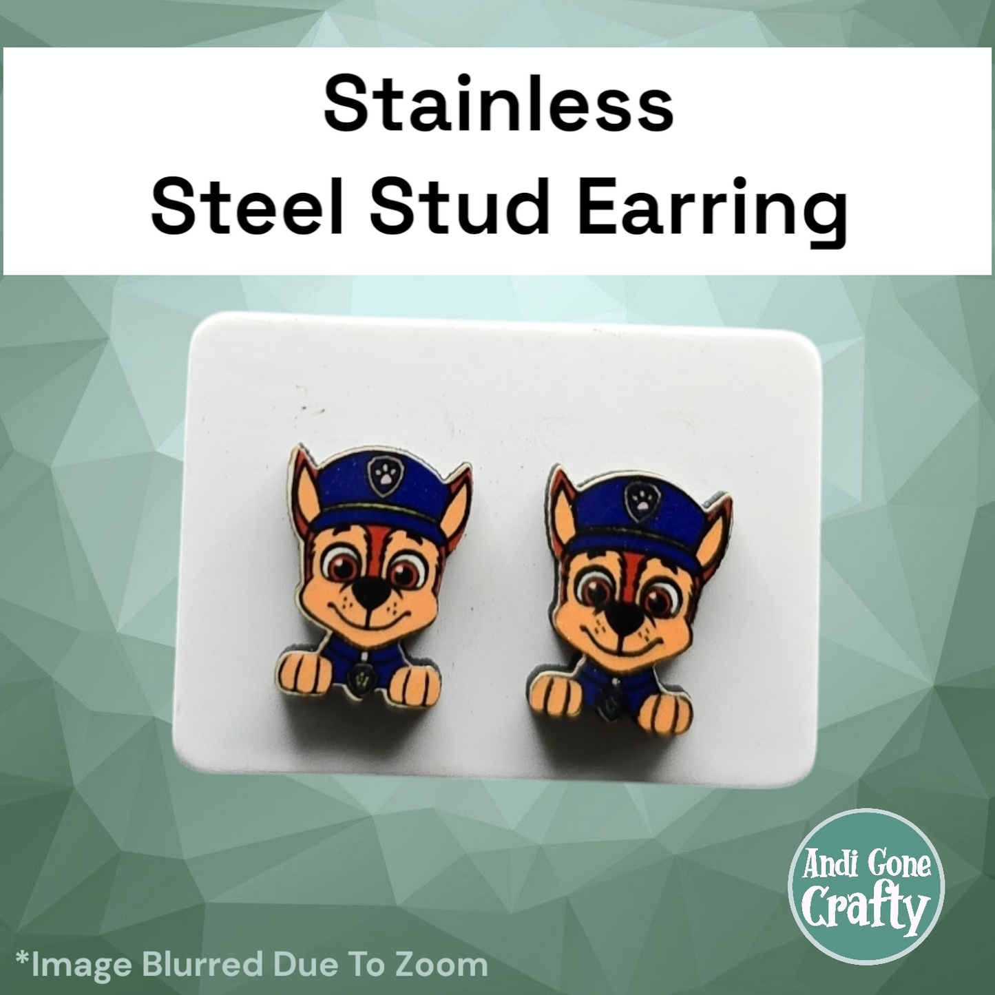 Paw - Stainless Steel Stud Earring