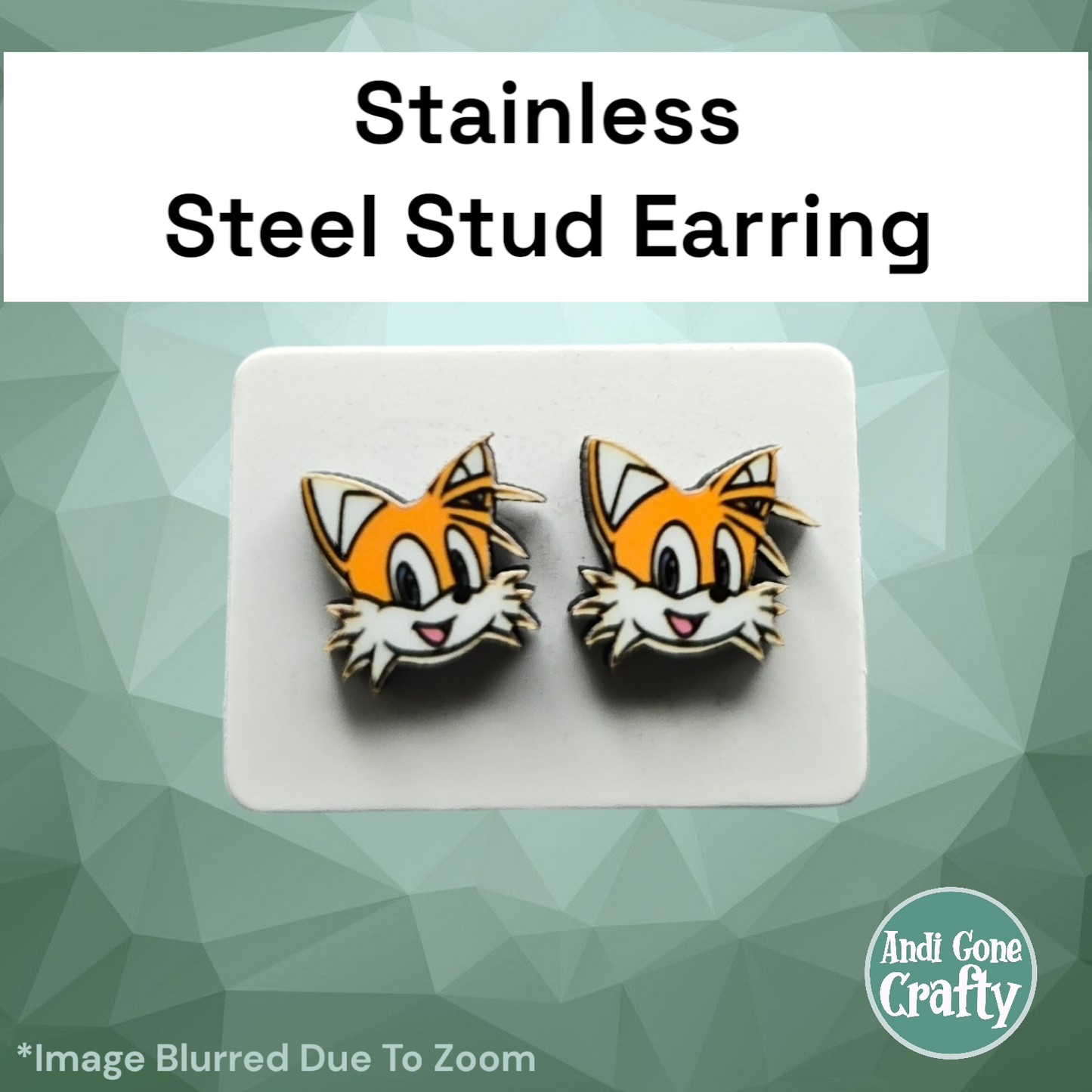 Sonic - Stainless Steel Stud Earring