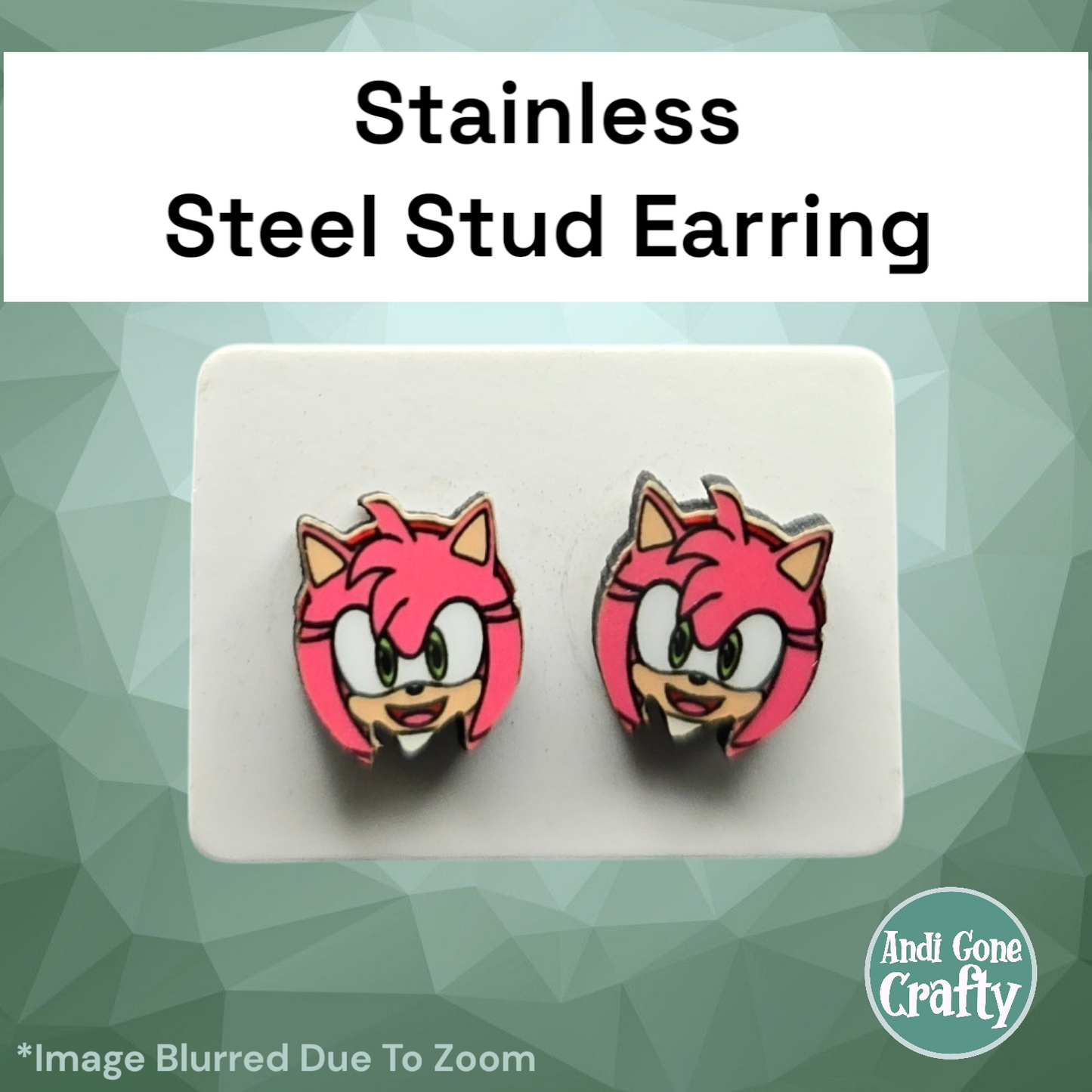 Sonic - Stainless Steel Stud Earring