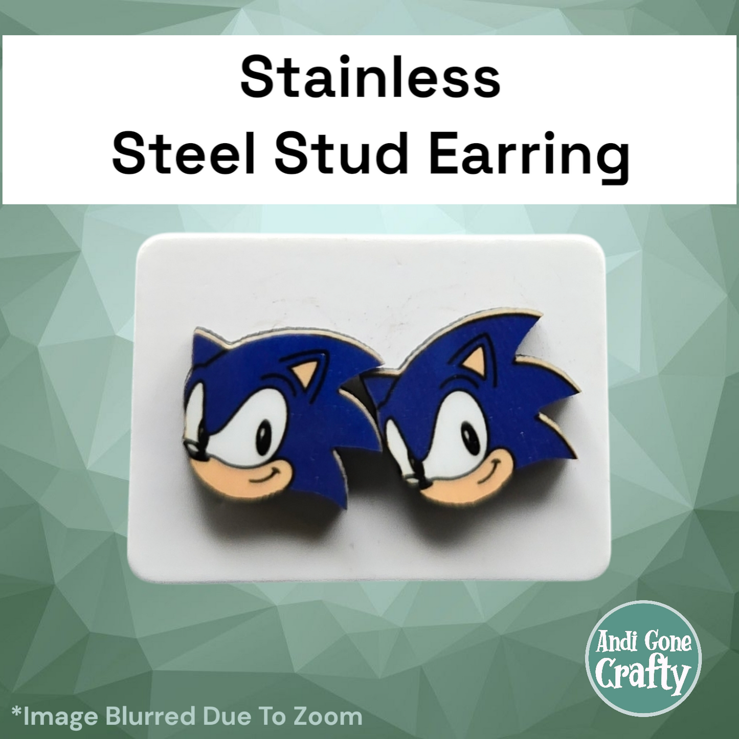 Sonic - Stainless Steel Stud Earring