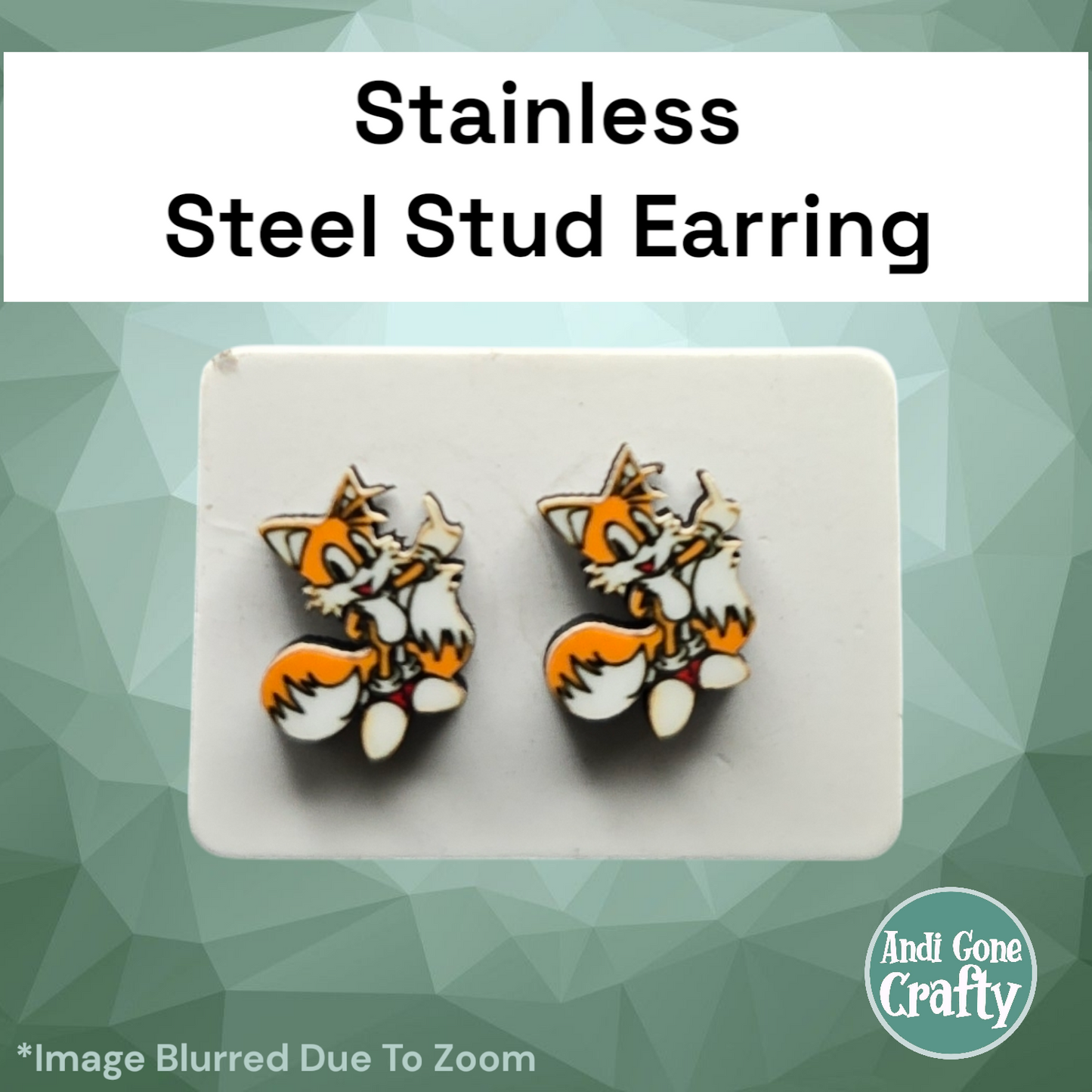 Sonic - Stainless Steel Stud Earring