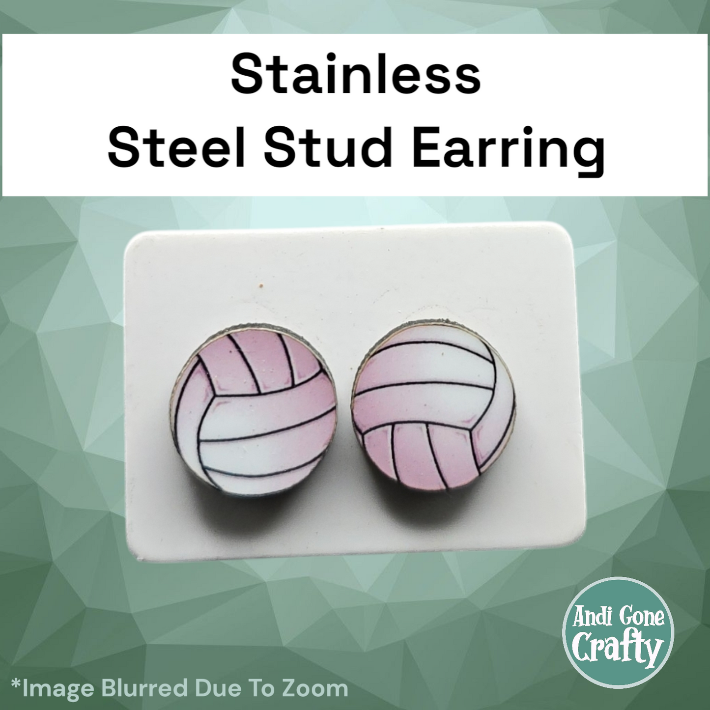 Sports Balls - Stainless Steel Stud Earring