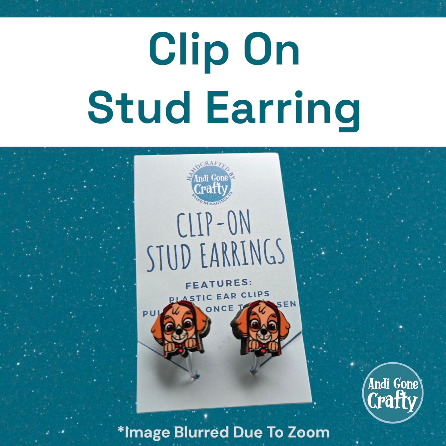 Clip On Earring - Sky