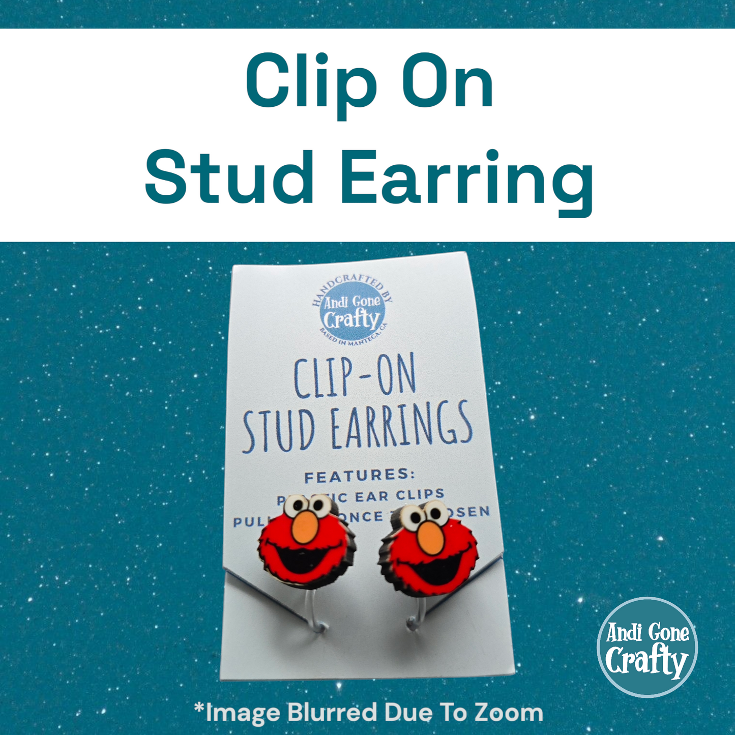 Clip On Earring - Elmo