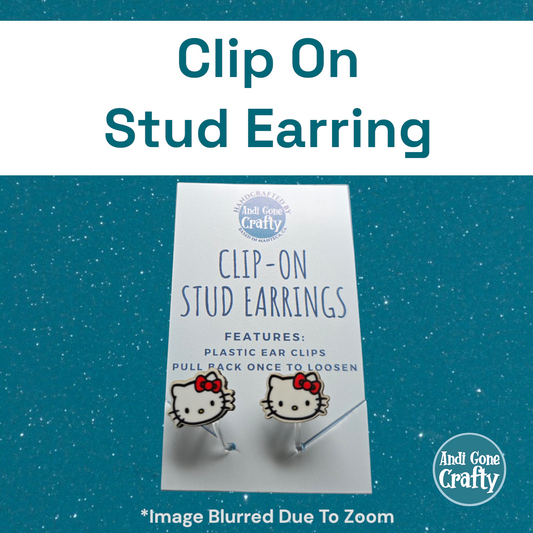 Clip On Earring - Hello Kitty Head - Character