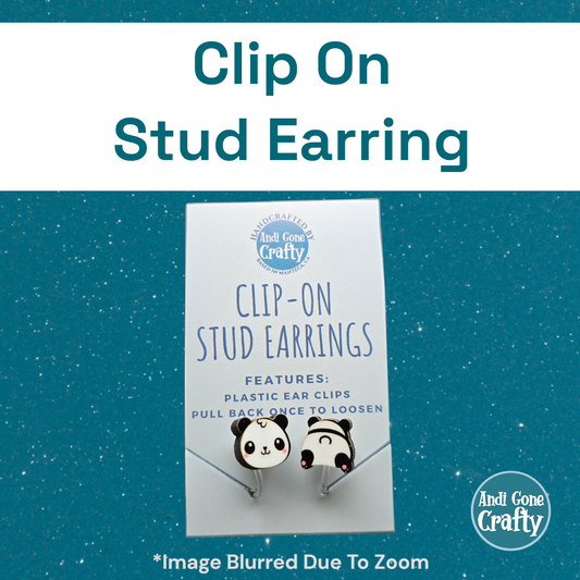 Panda - Clip On Earring