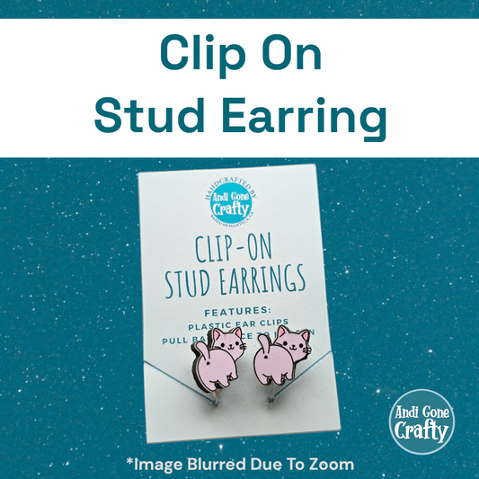 Cat Butt - Clip On Earring