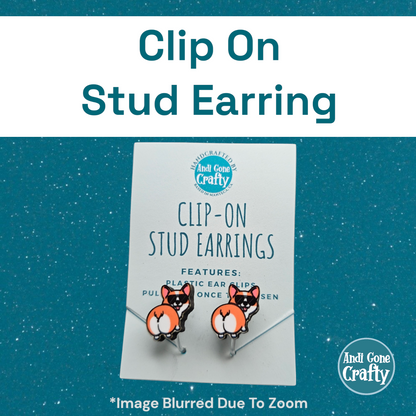 Corgi Butt - Clip On Earring