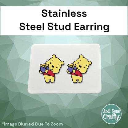 Pooh - Character Stainless Steel Stud Earring