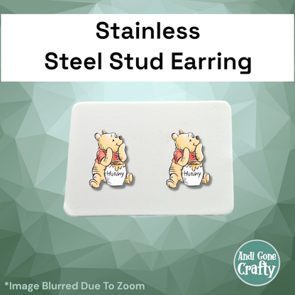 Pooh - Character Stainless Steel Stud Earring