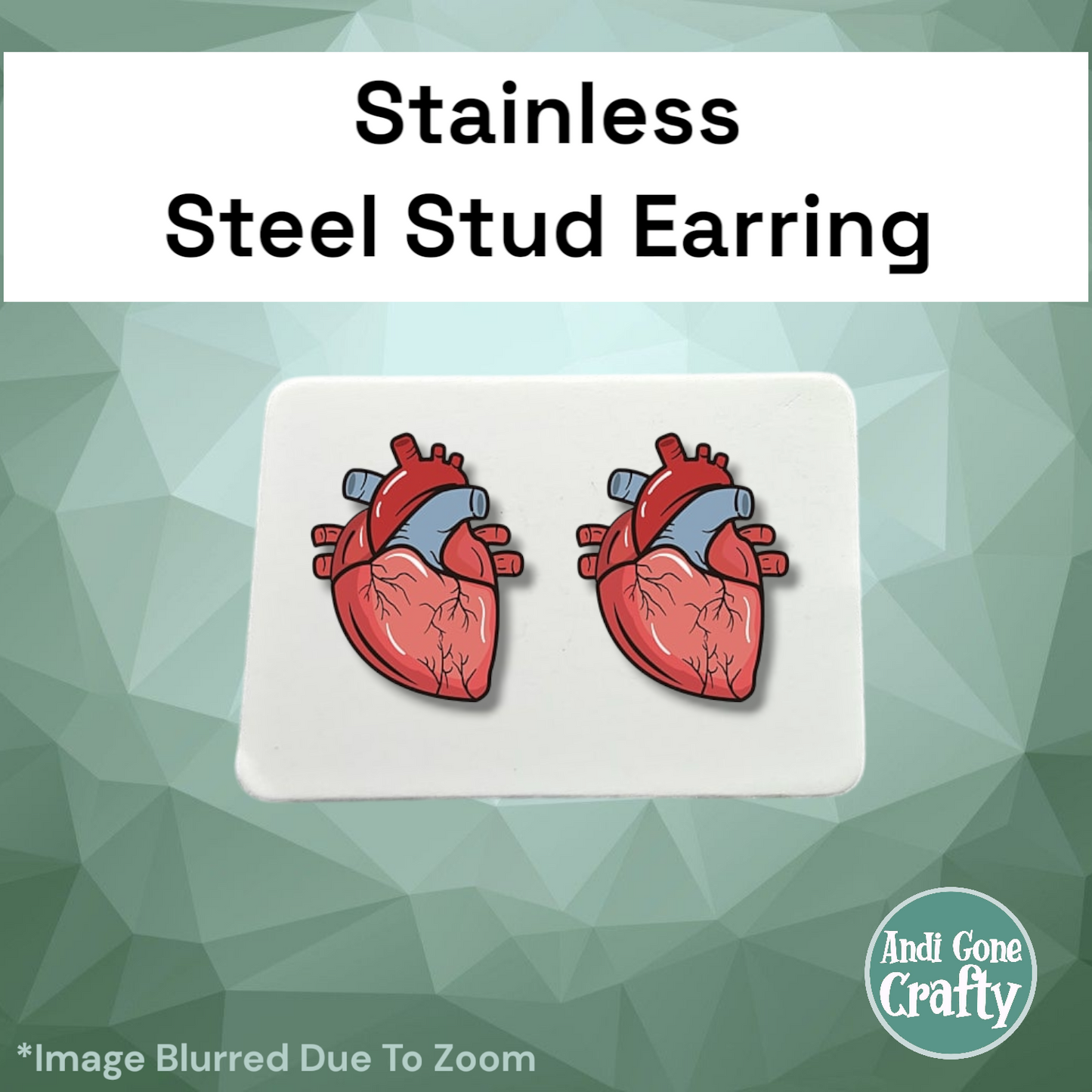 Heath Care  - Stainless Steel Stud Earring