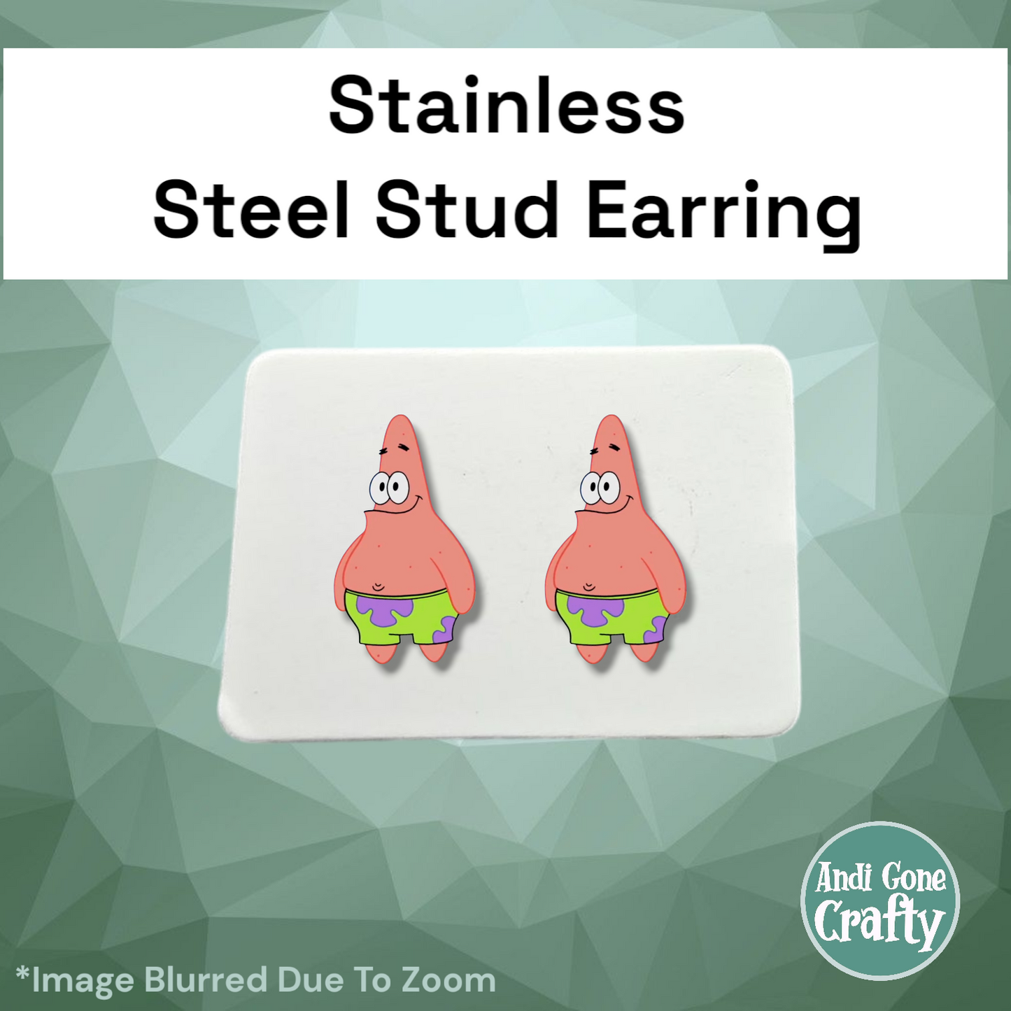 Sponge - Stainless Steel Stud Earring