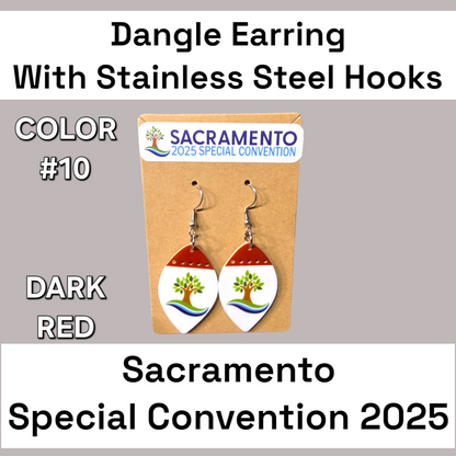 Two Tone Dangle Earrings - 2025 Sacramento Special Convention - Stainless Steel Hooks