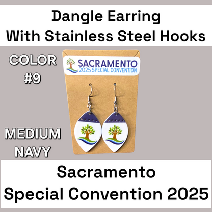 Two Tone Dangle Earrings - 2025 Sacramento Special Convention - Stainless Steel Hooks