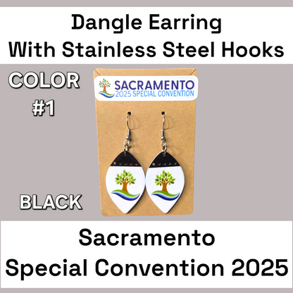 Two Tone Dangle Earrings - 2025 Sacramento Special Convention - Stainless Steel Hooks