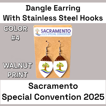 Two Tone Dangle Earrings - 2025 Sacramento Special Convention - Stainless Steel Hooks