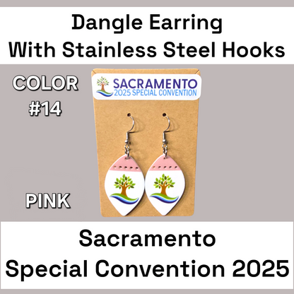 Two Tone Dangle Earrings - 2025 Sacramento Special Convention - Stainless Steel Hooks