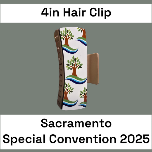 4 in Hair Clip - Sacramento Special Convention Tree Logo