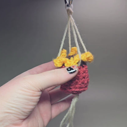 Hanging Crochet Plants [Sunflower] by LCRoo