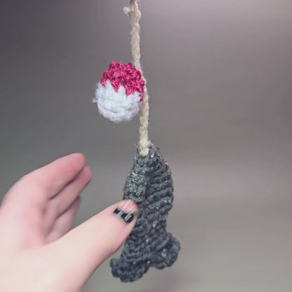 Hanging Crochet Fish & Bobber by LCRoo