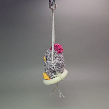 Hanging Crochet Chicken [Heather Swing] by LCRoo