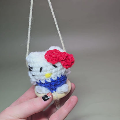 Hanging Crochet Hello Kitty by LCRoo