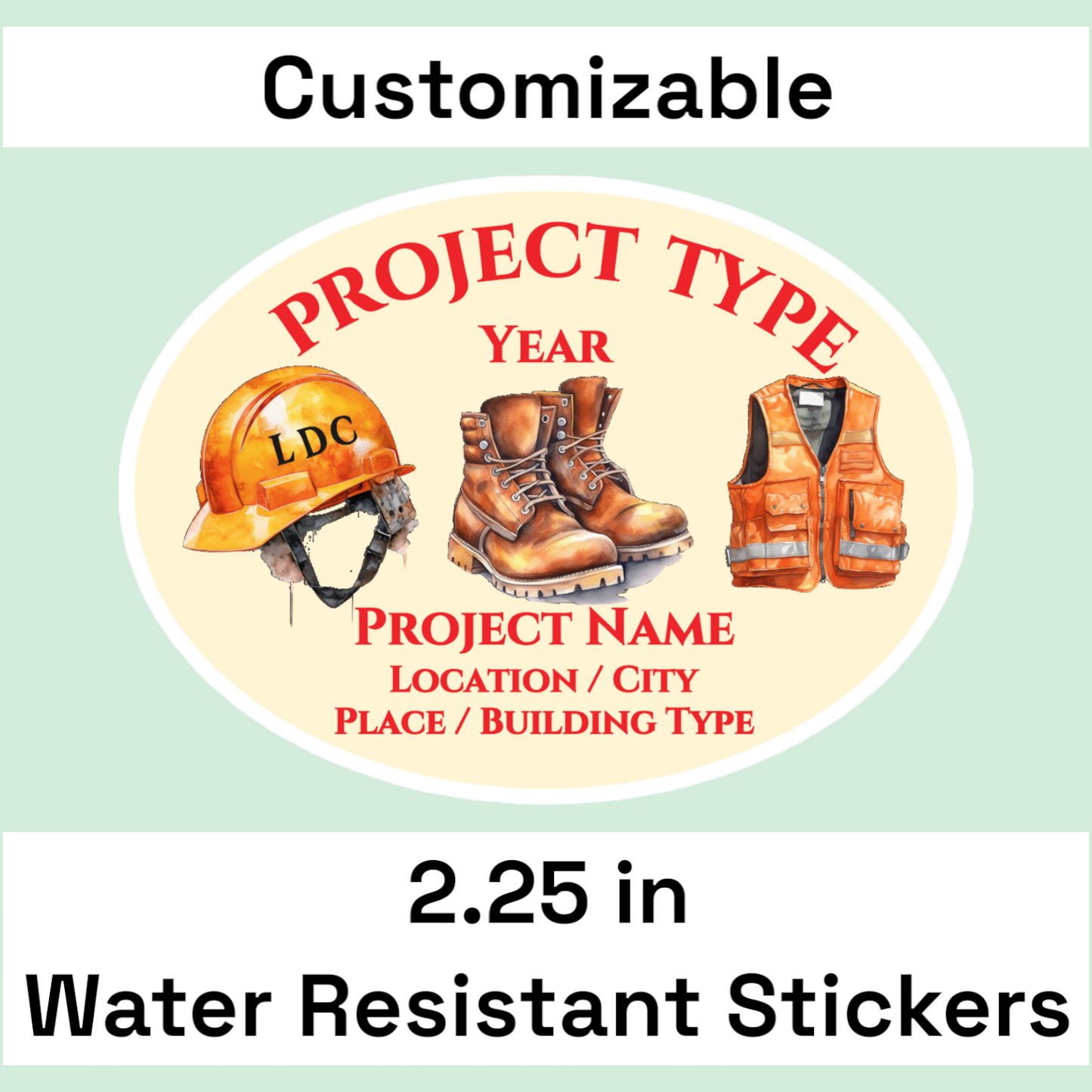 LDC Project Water Resistant Stickers (16 pack) - Version 4