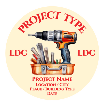 2.25" LDC Project Water Resistant Stickers (12 pack) - Version 5