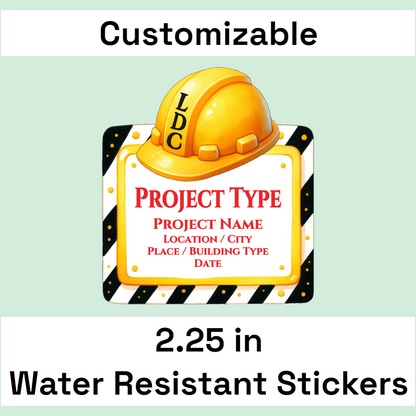 LDC Project Water Resistant Stickers (12 pack) - Version 1