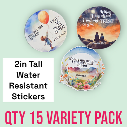 2024 Years Text Water Resistant Stickers (15 Variety Pack)