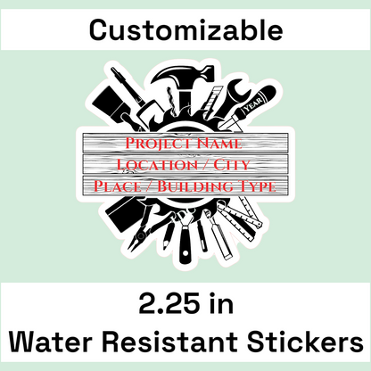 LDC Project Water Resistant Stickers (12 pack) - Version 2